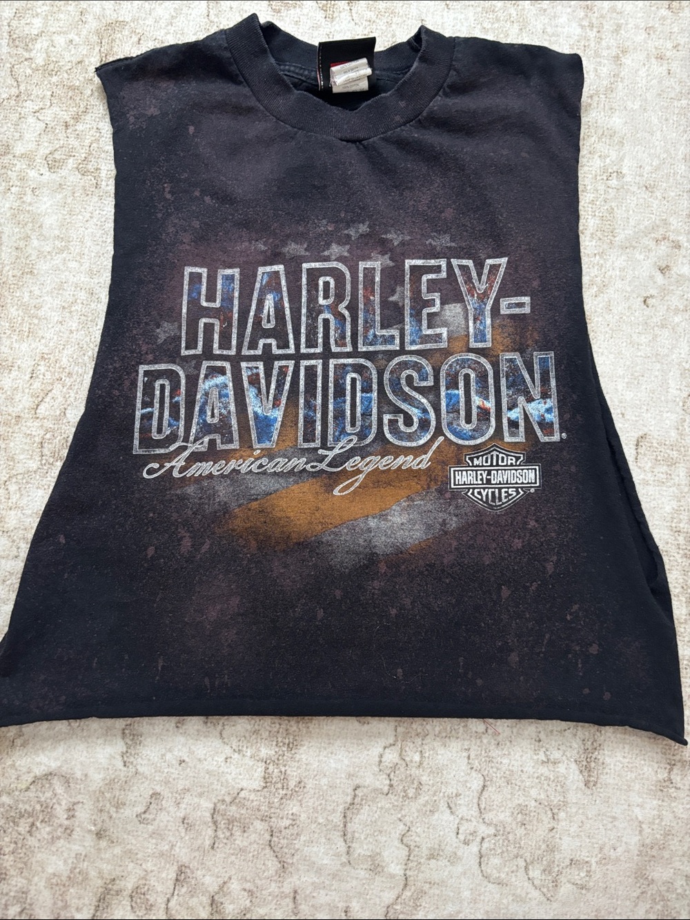 Harley-Davidson Black Tank Top with Multi-Color Logo
